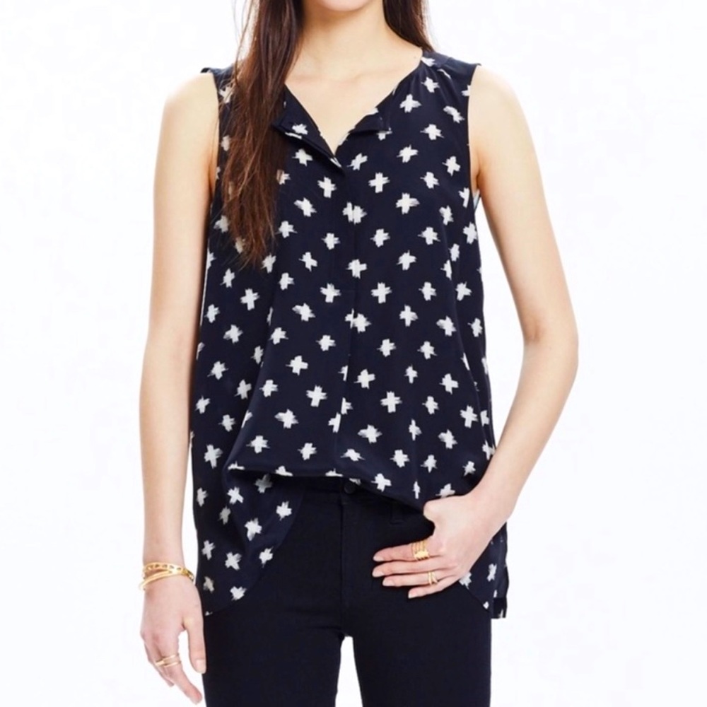 Madewell Silk Sleeveless Blouse